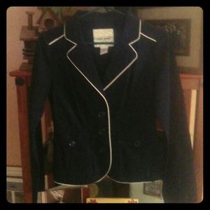 Navy classic button up blazer